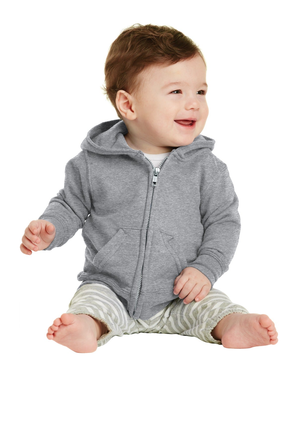Port & Company ® Infant Core Fleece Full-Zip Hooded Sweatshirt. CAR78IZH