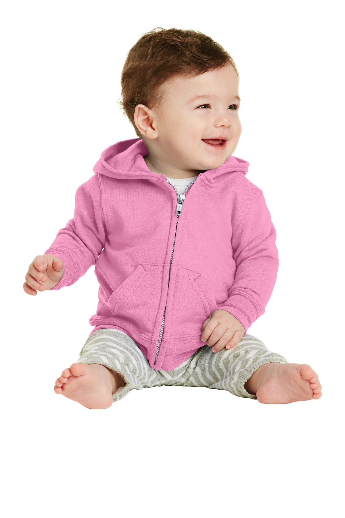 Port & Company ® Infant Core Fleece Full-Zip Hooded Sweatshirt. CAR78IZH