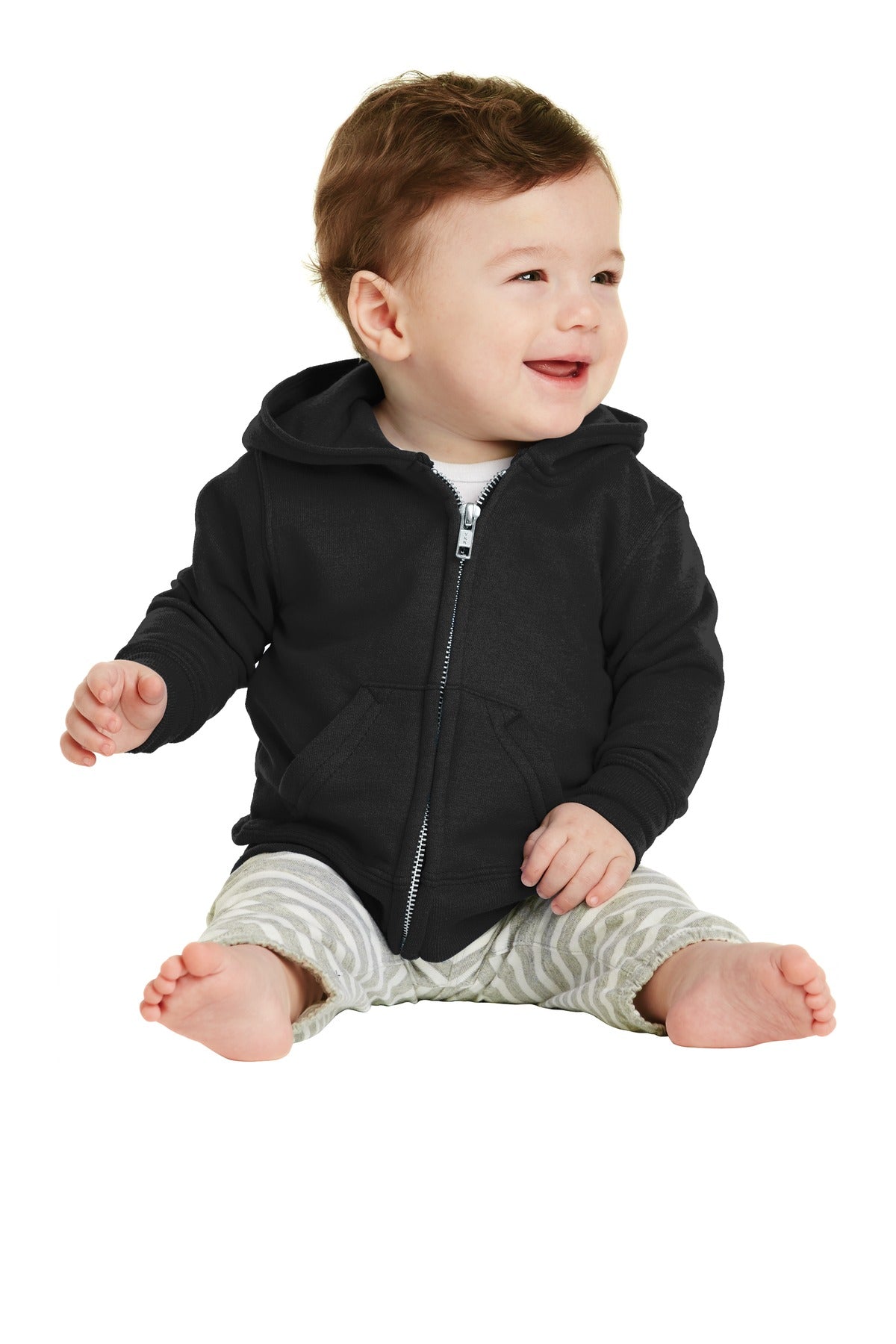 Port & Company ® Infant Core Fleece Full-Zip Hooded Sweatshirt. CAR78IZH