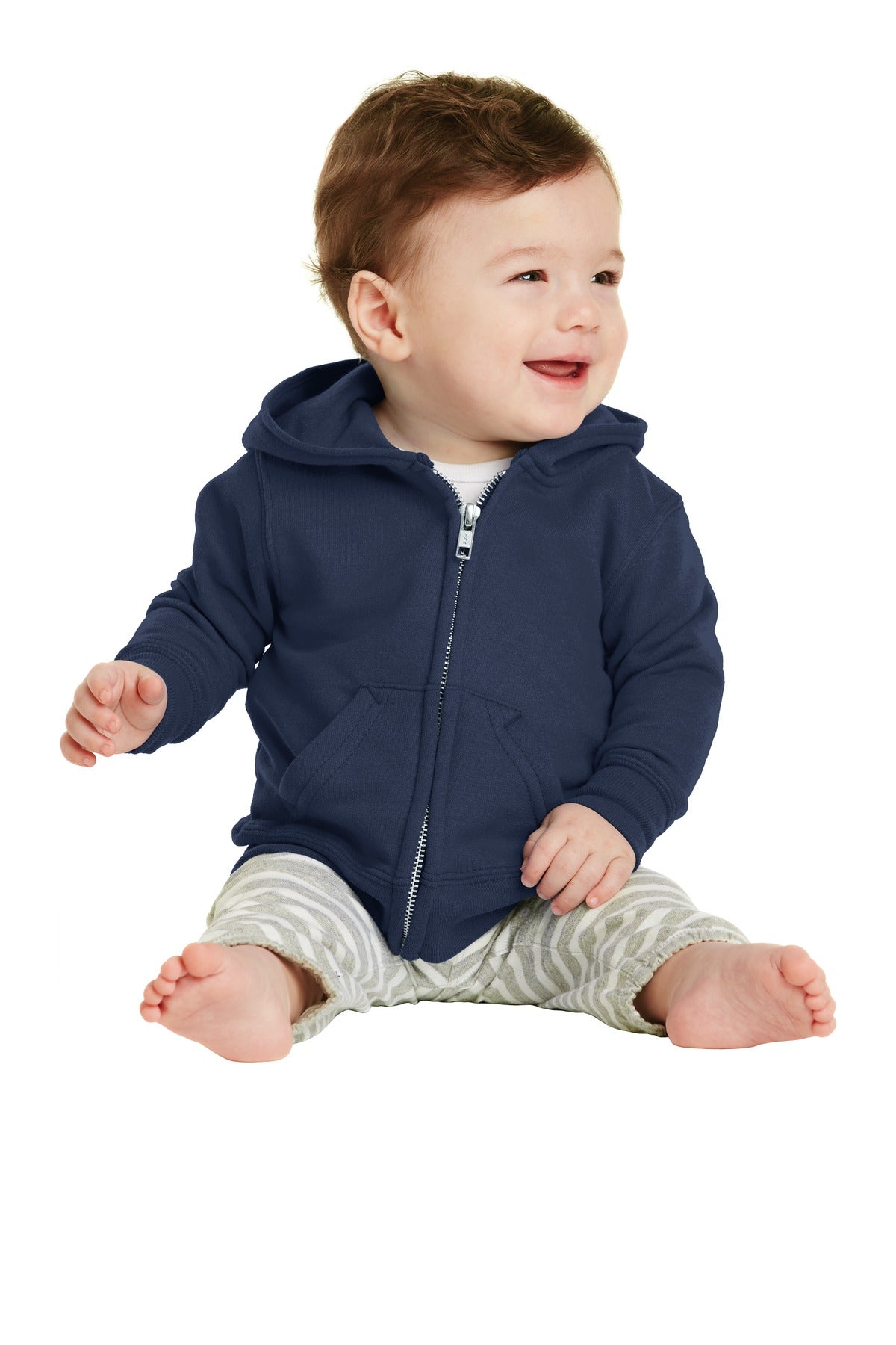 Port & Company ® Infant Core Fleece Full-Zip Hooded Sweatshirt. CAR78IZH