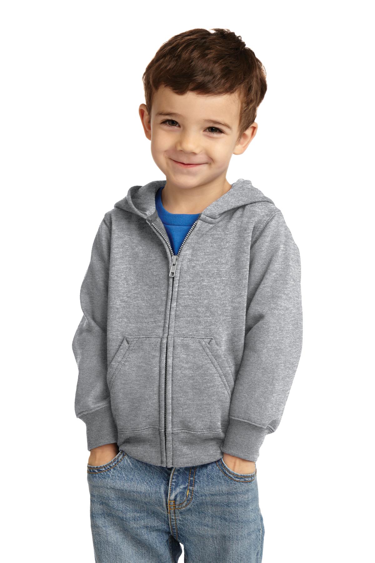 Port & Company ® Toddler Core Fleece Full-Zip Hooded Sweatshirt. CAR78TZH