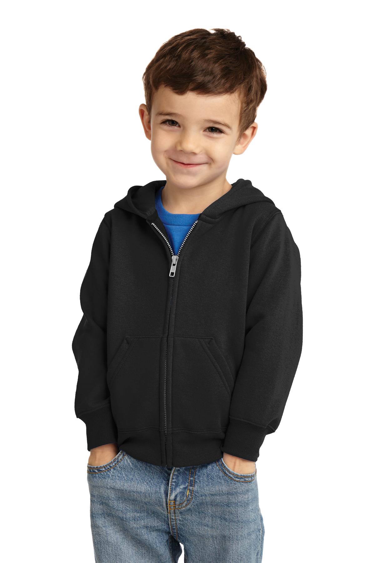 Port & Company ® Toddler Core Fleece Full-Zip Hooded Sweatshirt. CAR78TZH