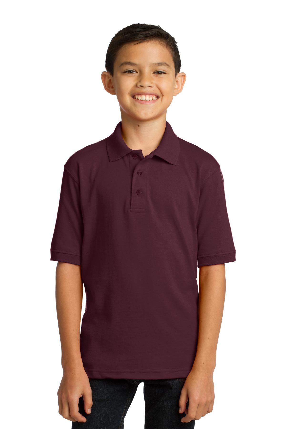 Port & Company ® Youth Core Blend Jersey Knit Polo. KP55Y
