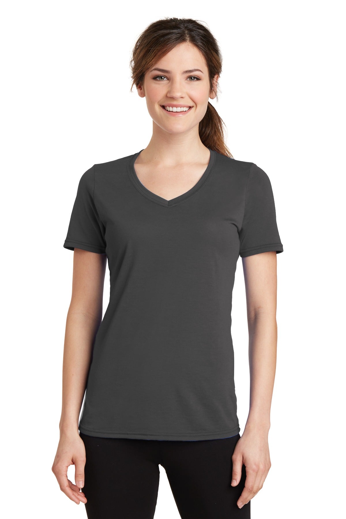 Port & Company ® Women's Performance Blend V-Neck Tee. LPC381V