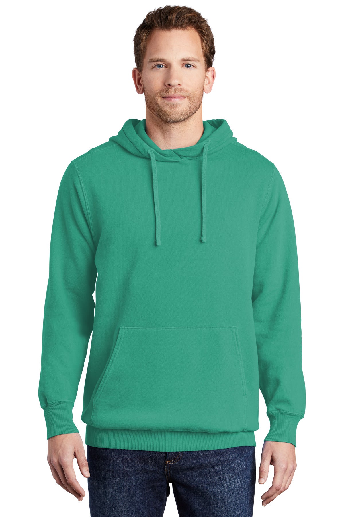 Port & Company ® Beach Wash ® Garment-Dyed Pullover Hooded Sweatshirt. PC098H
