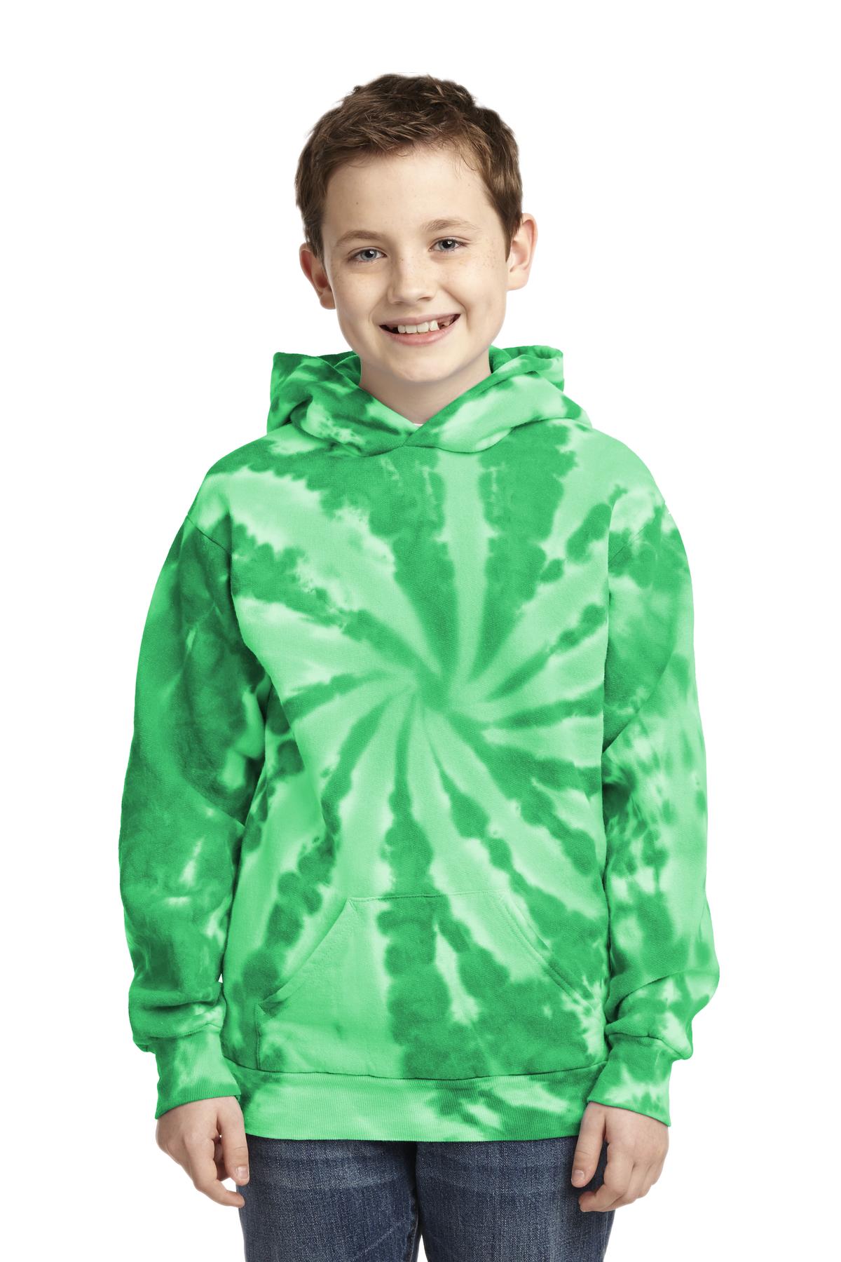 Port & Company ® Youth Tie-Dye Pullover Hooded Sweatshirt. PC146Y