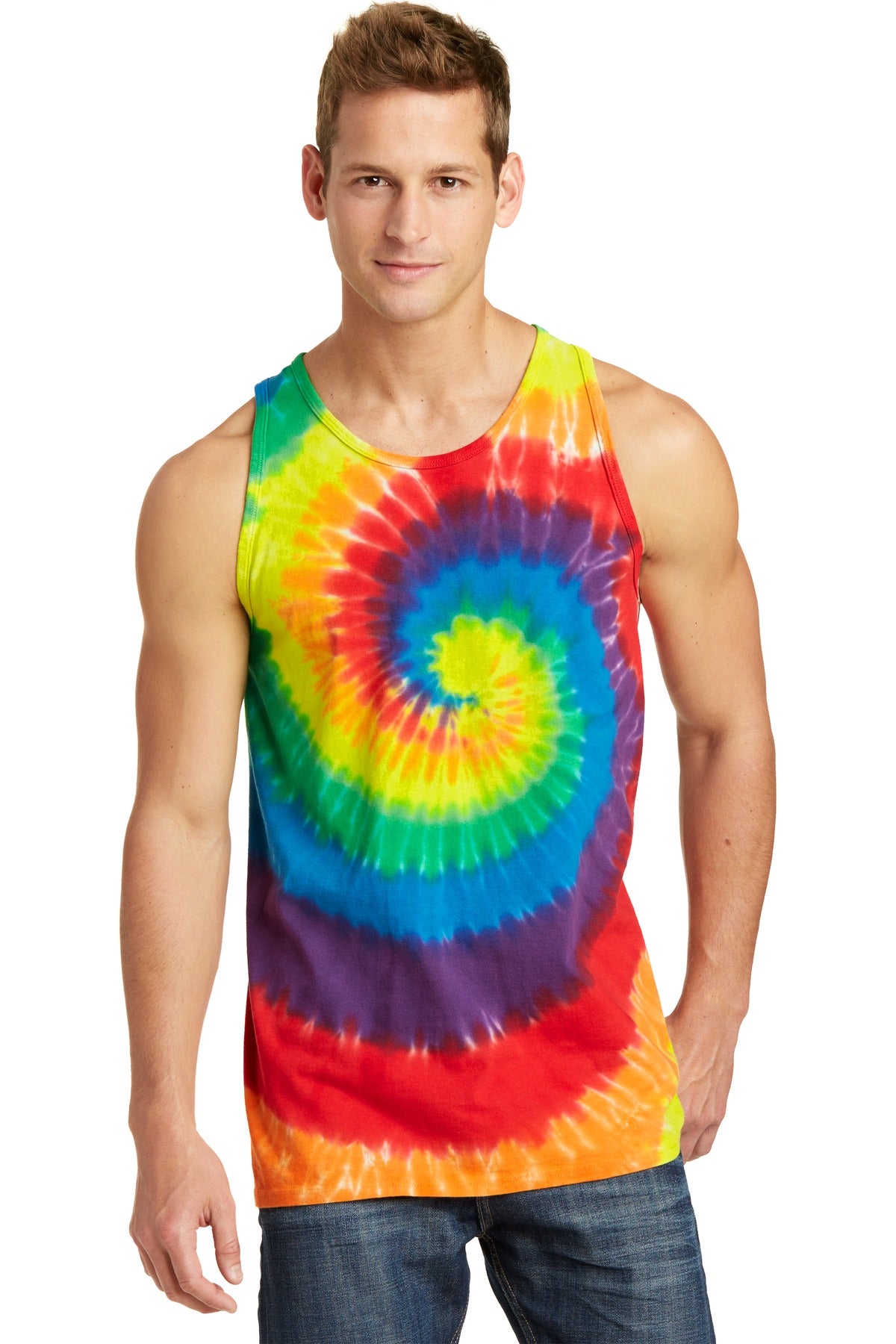 Port & Company ® Tie-Dye Tank Top. PC147TT