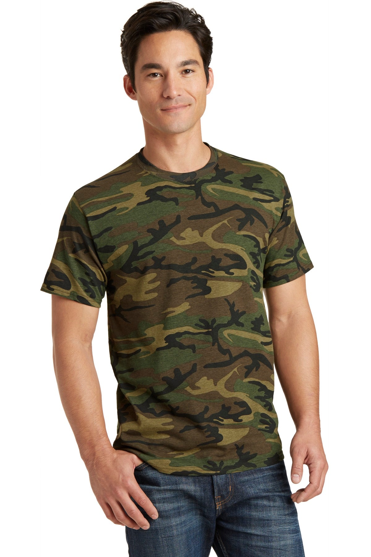 Port & Company ® Core Cotton Camo Tee. PC54C