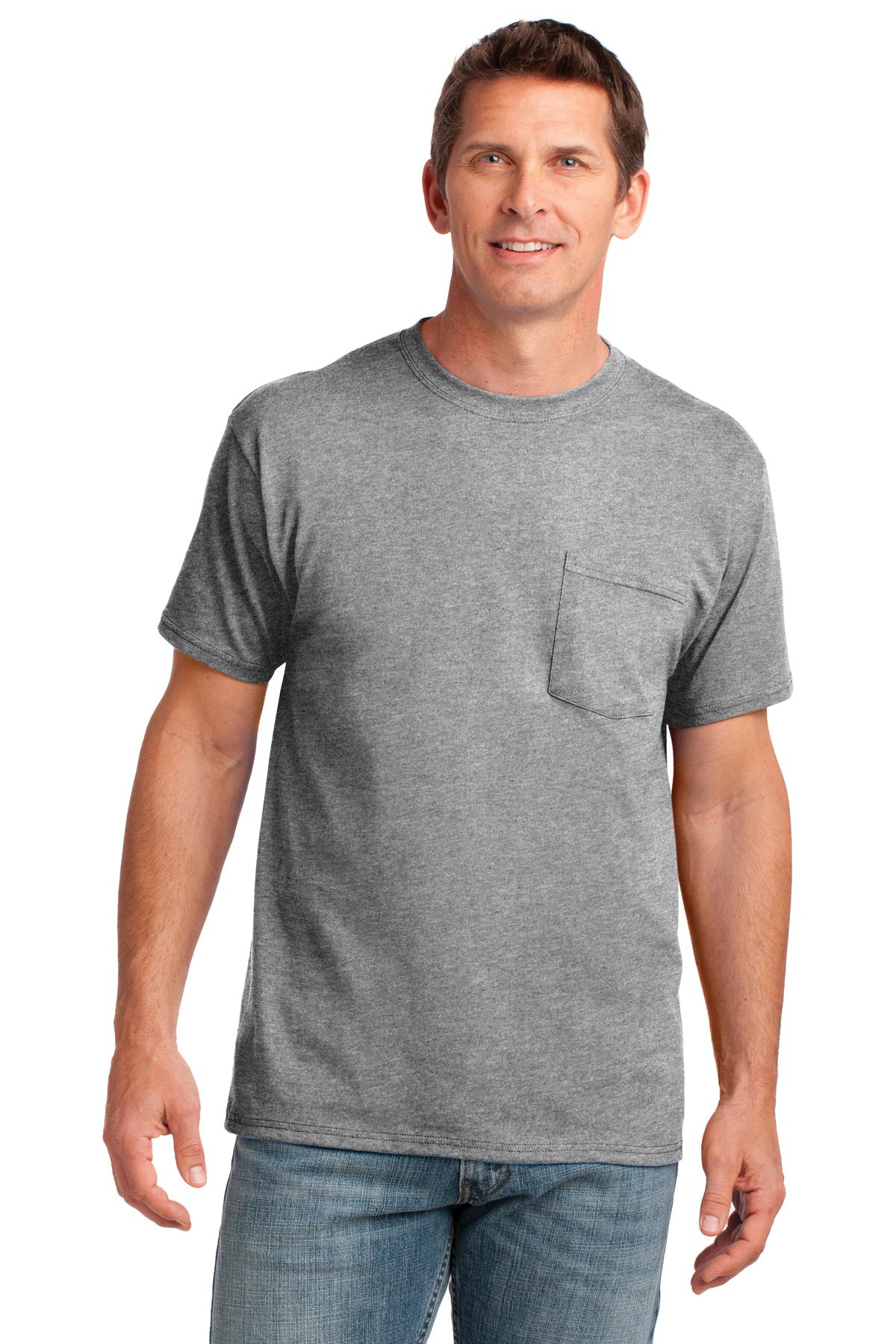 Port & Company ® Core Cotton Pocket Tee. PC54P