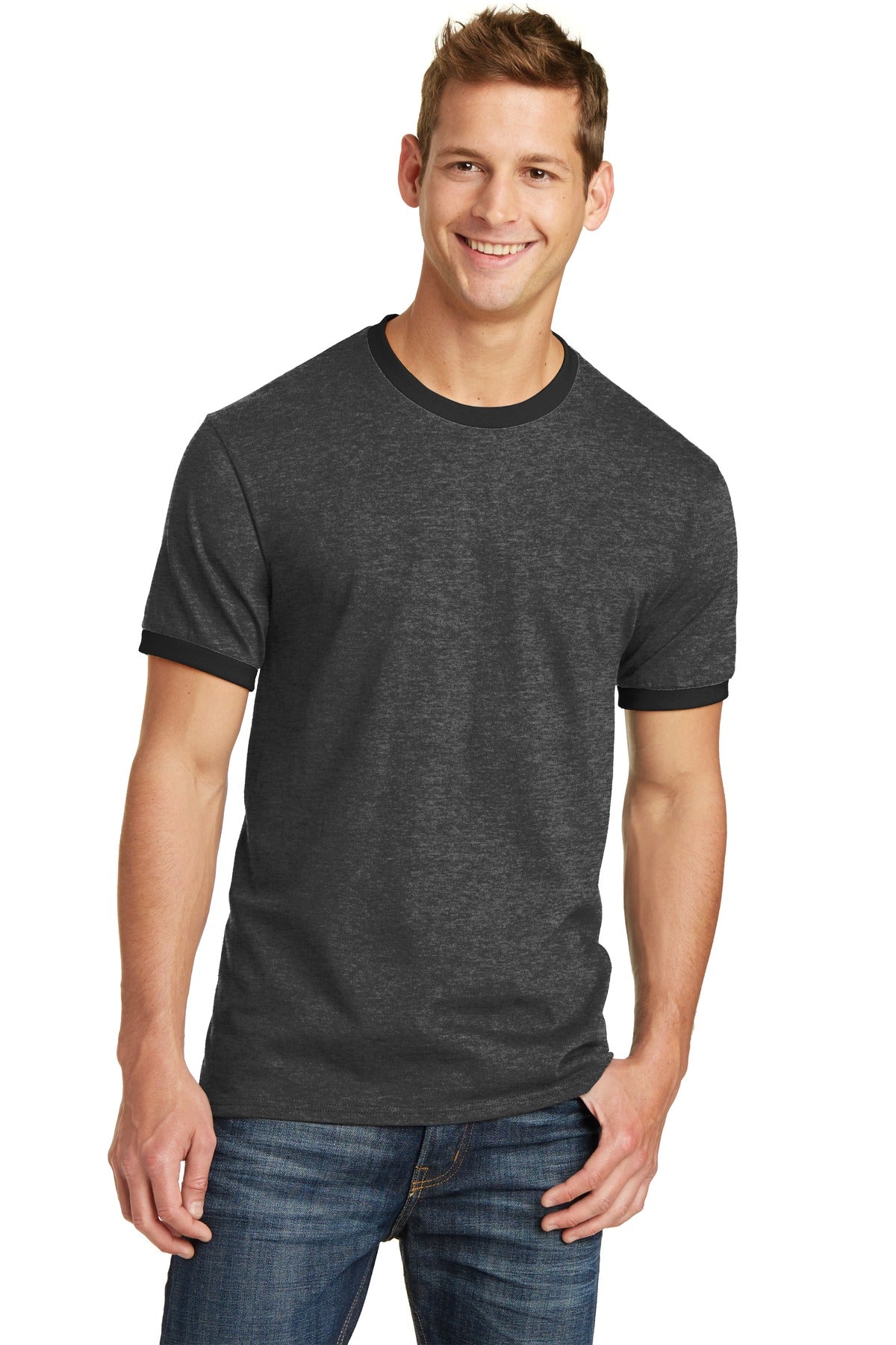 Port & Company ® Core Cotton Ringer Tee. PC54R