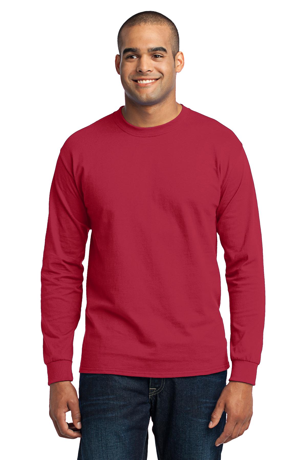 Port & Company ® Tall Long Sleeve Core Blend Tee. PC55LST