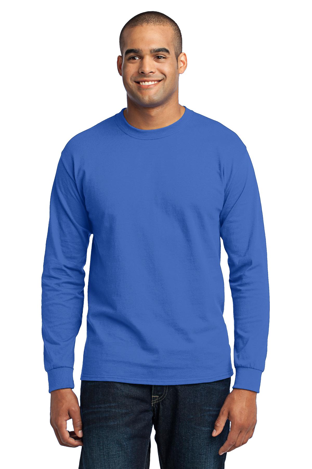 Port & Company ® Tall Long Sleeve Core Blend Tee. PC55LST