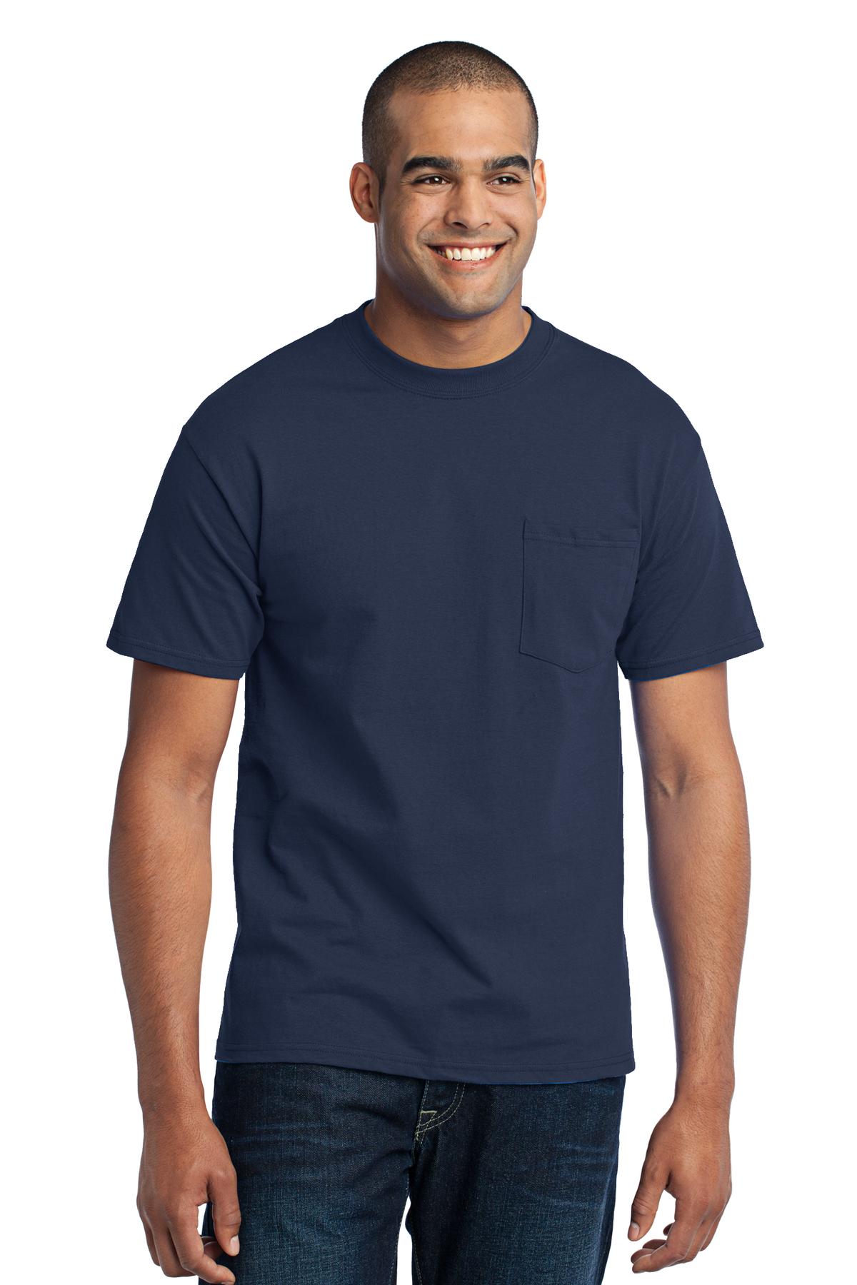 Port & Company ® Tall Core Blend Pocket Tee. PC55PT