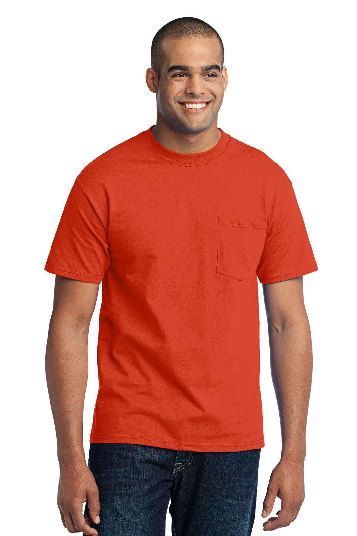 Port & Company ® Tall Core Blend Pocket Tee. PC55PT