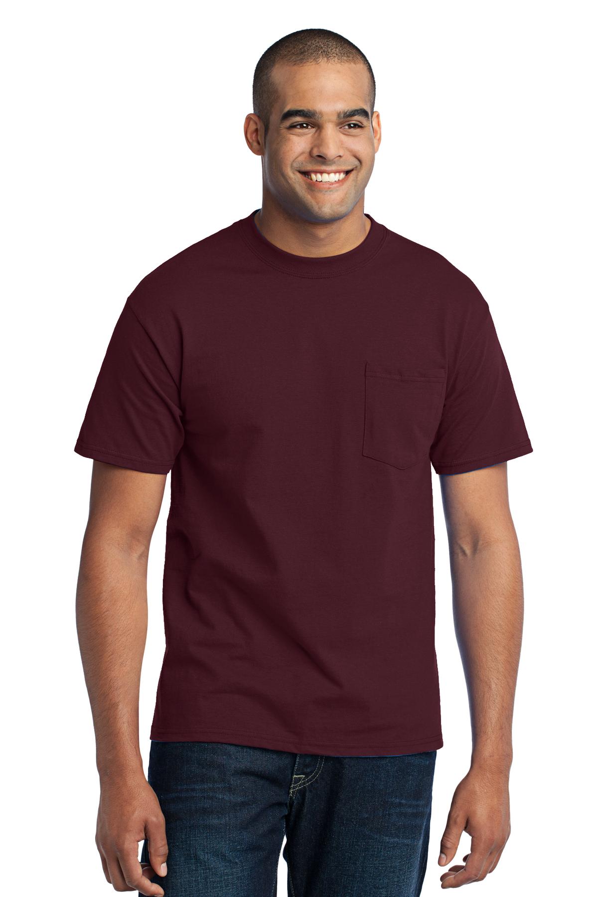 Port & Company ® Tall Core Blend Pocket Tee. PC55PT