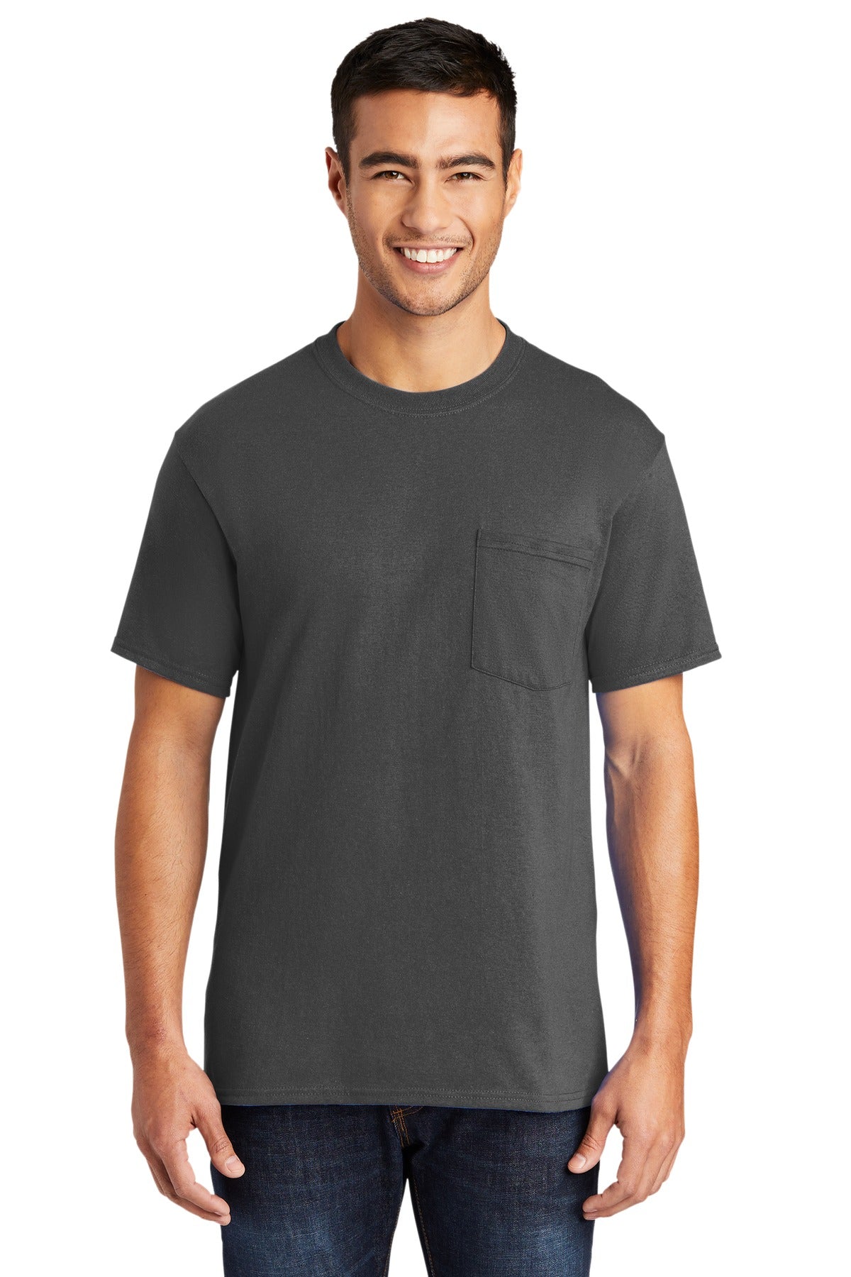 Port & Company ® Tall Core Blend Pocket Tee. PC55PT