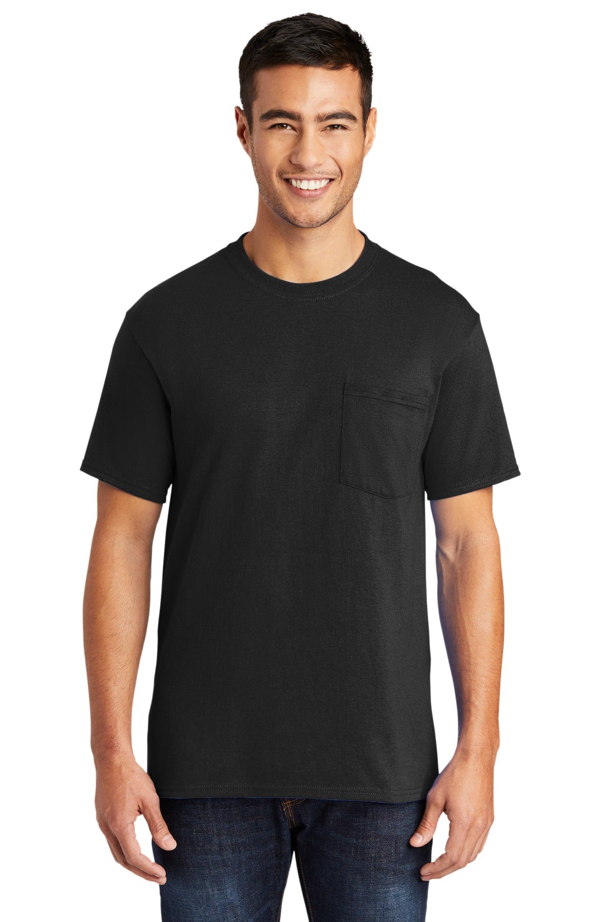Port & Company ® Tall Core Blend Pocket Tee. PC55PT