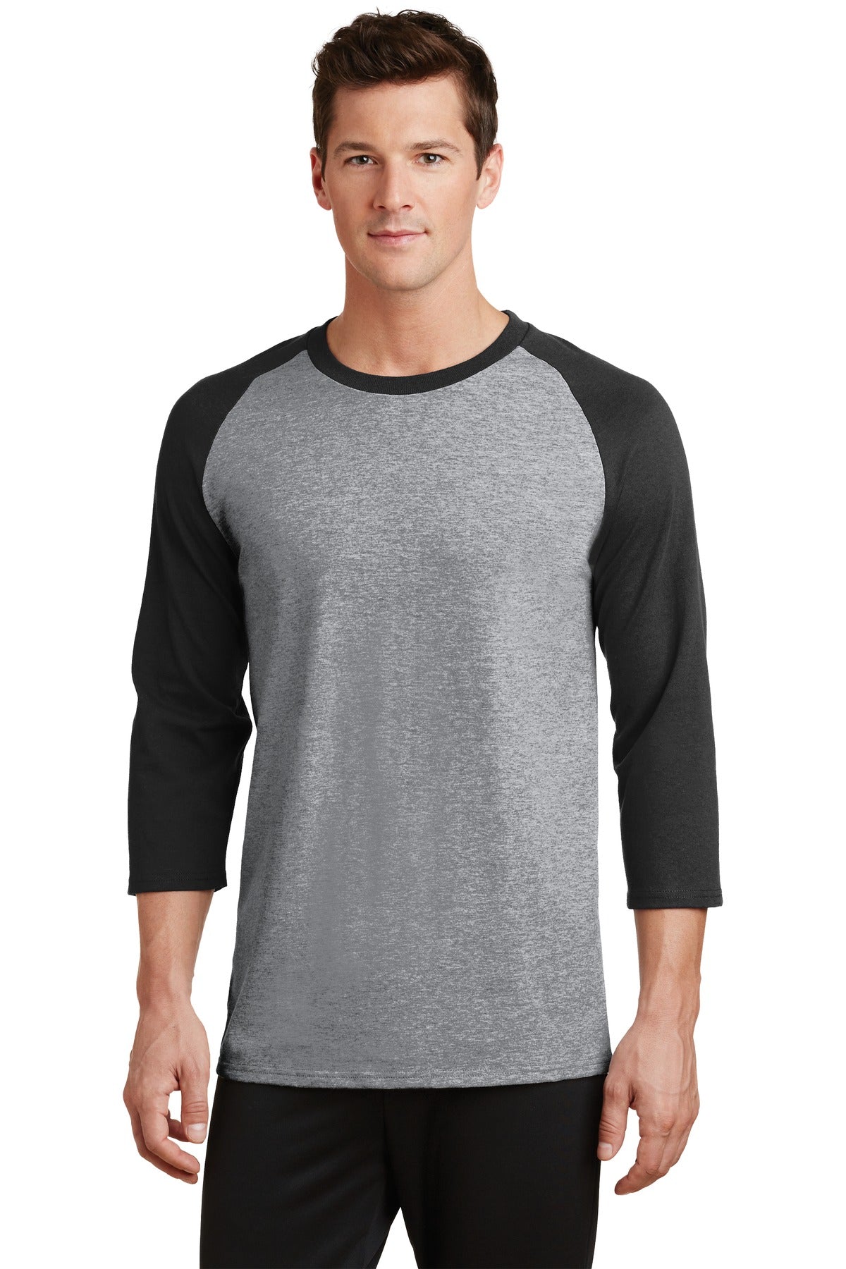 Port & Company ® Core Blend 3/4-Sleeve Raglan Tee. PC55RS