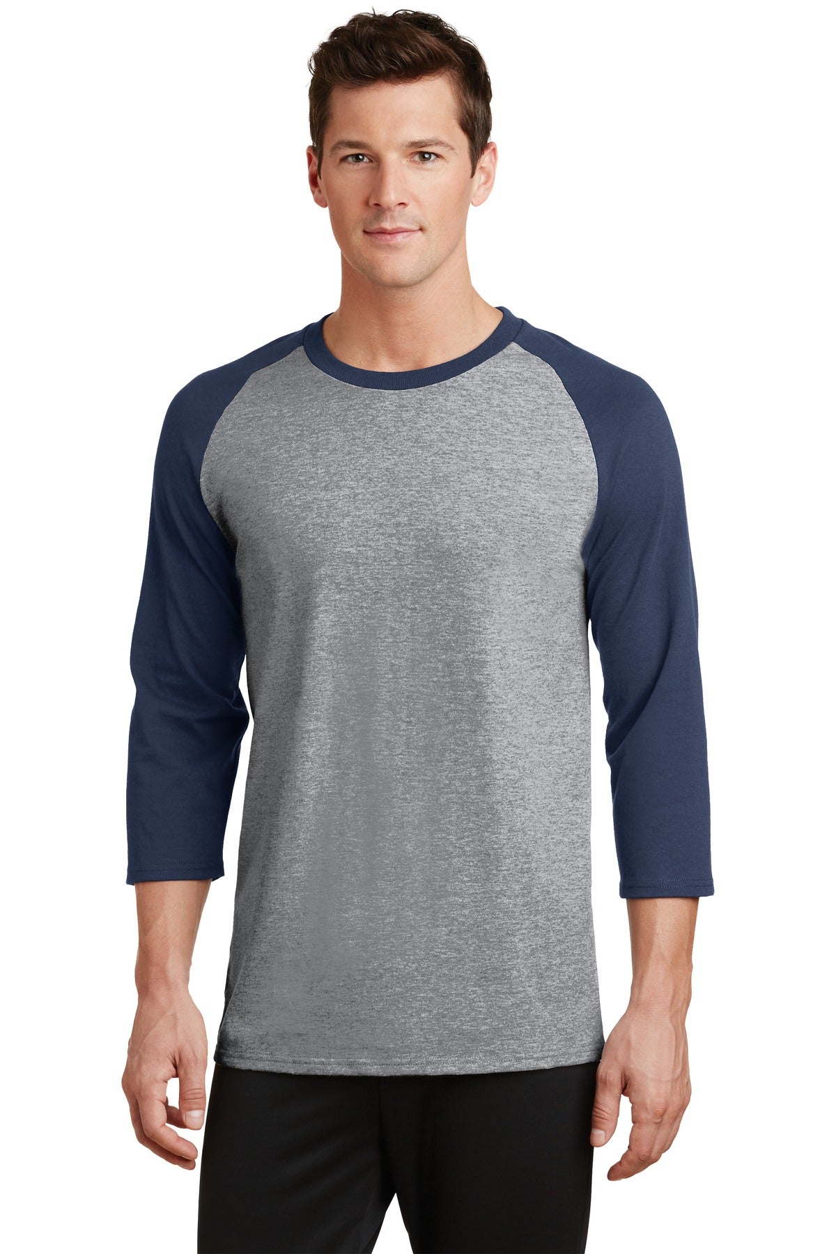 Port & Company ® Core Blend 3/4-Sleeve Raglan Tee. PC55RS