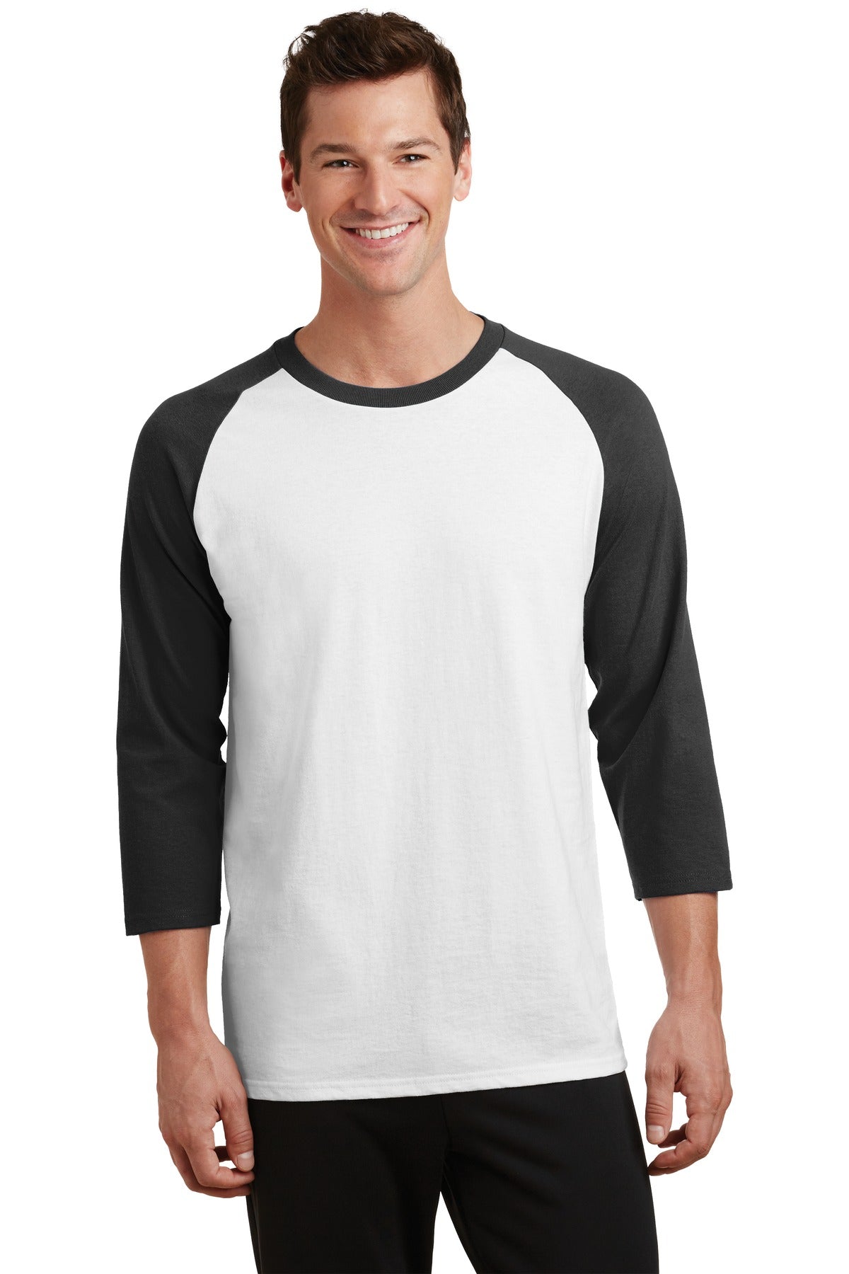 Port & Company ® Core Blend 3/4-Sleeve Raglan Tee. PC55RS