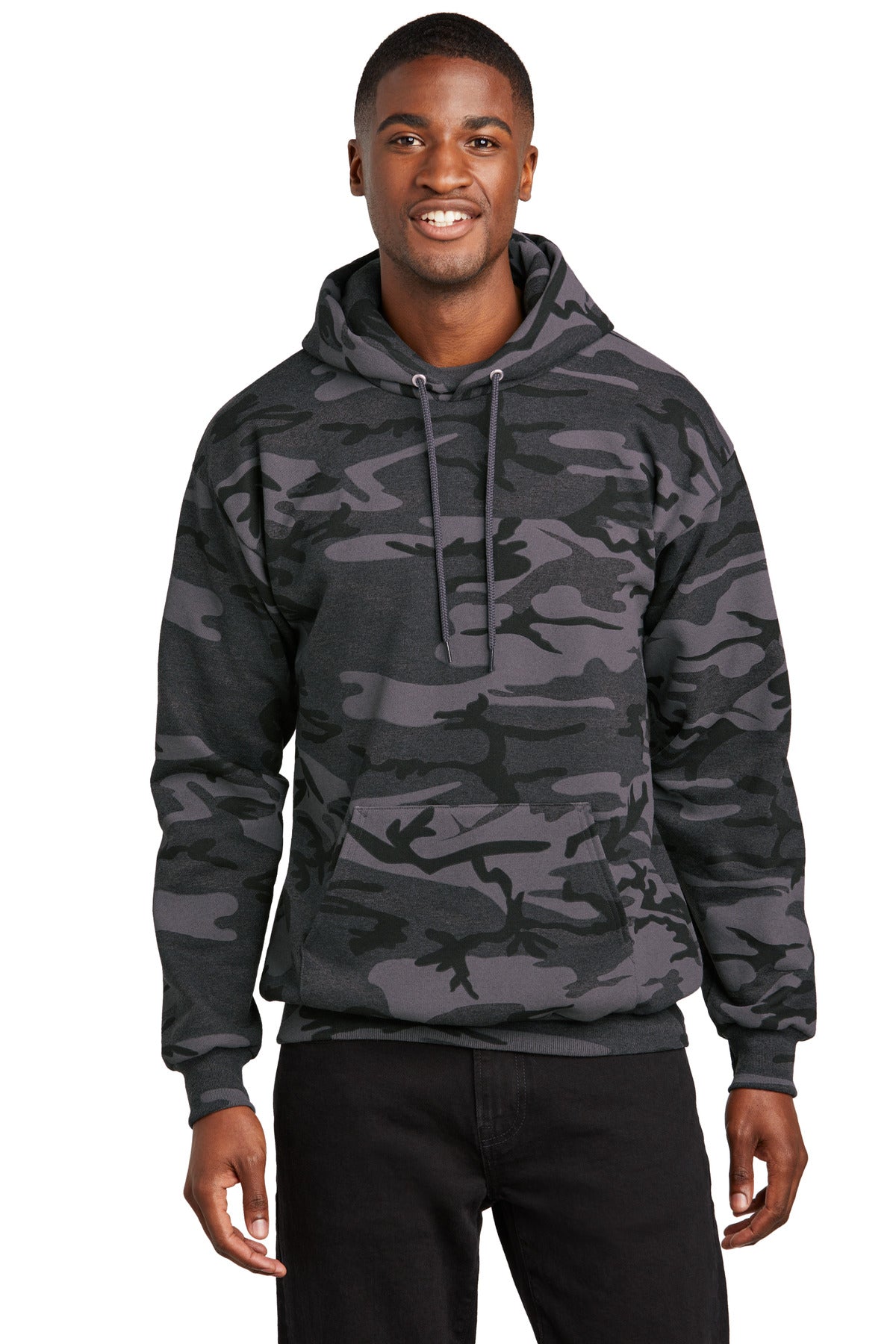 Port & Company ® Core Fleece Camo Pullover Hooded Sweatshirt. PC78HC