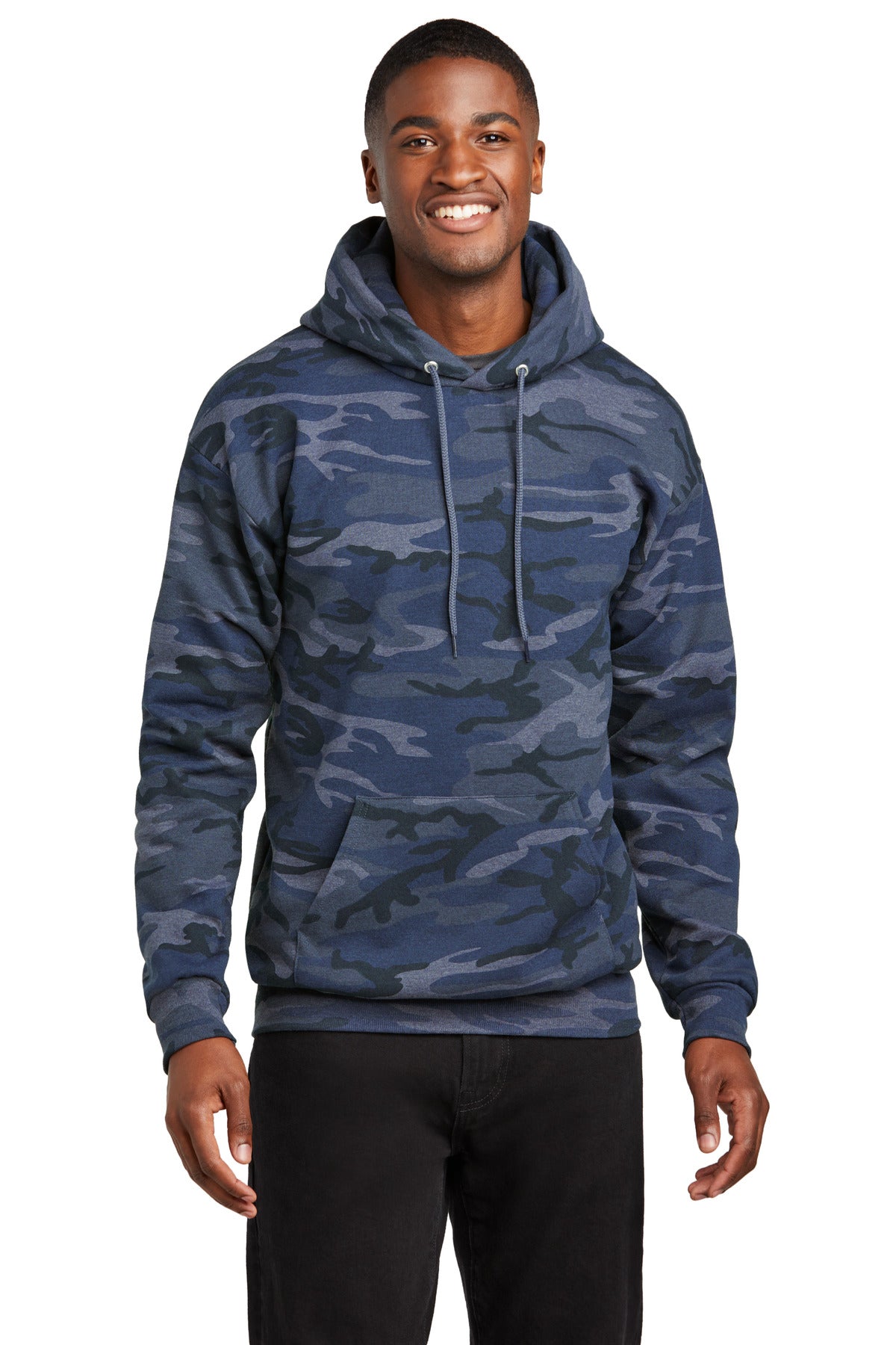 Port & Company ® Core Fleece Camo Pullover Hooded Sweatshirt. PC78HC