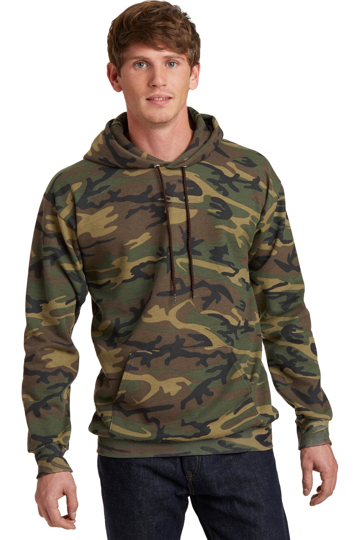 Port & Company ® Core Fleece Camo Pullover Hooded Sweatshirt. PC78HC