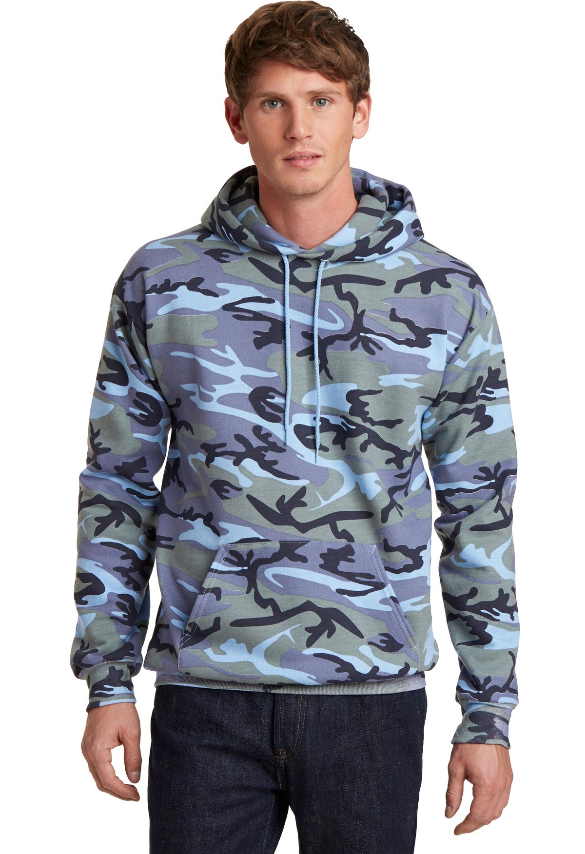 Port & Company ® Core Fleece Camo Pullover Hooded Sweatshirt. PC78HC