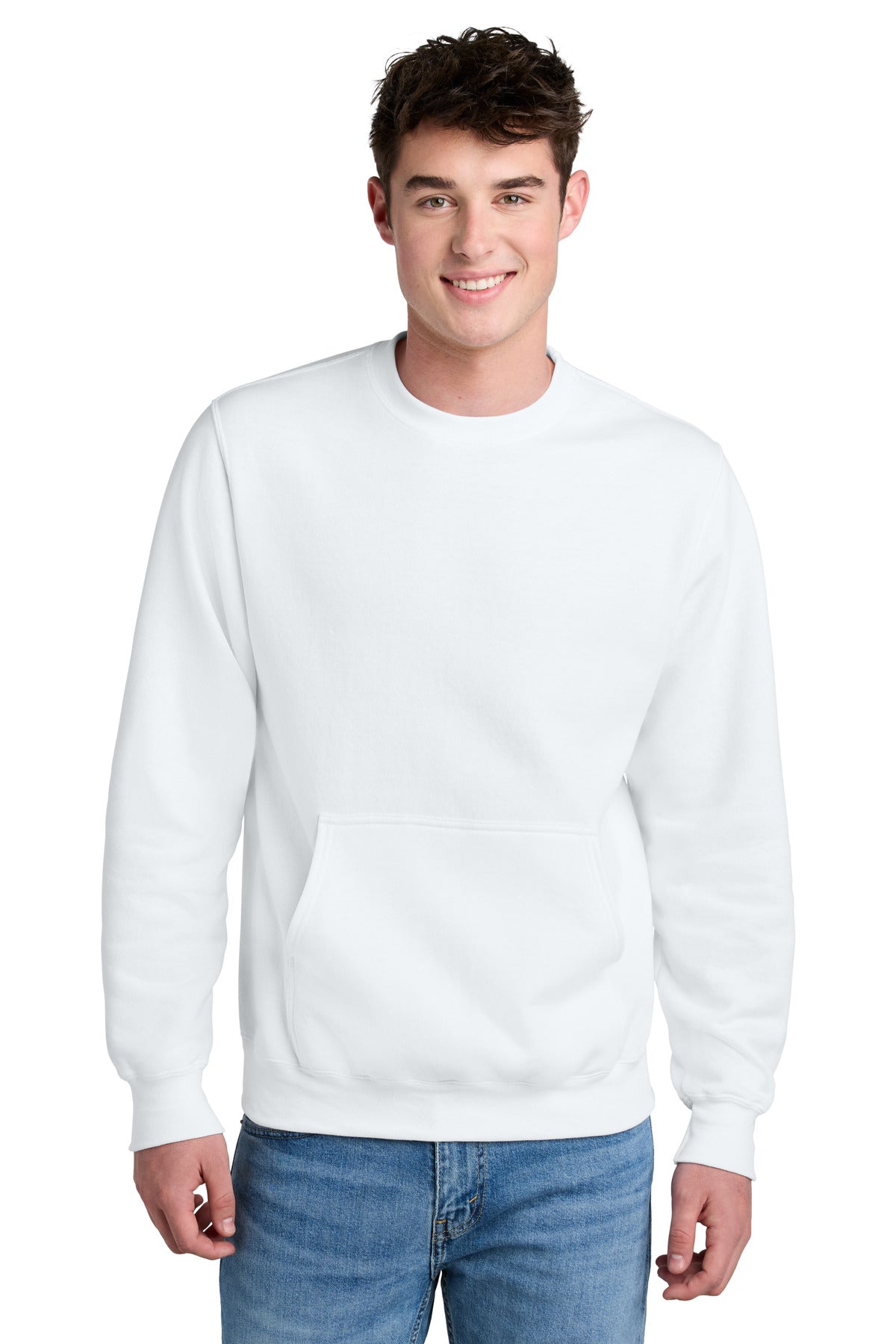 Port & Company ® Core Fleece Crewneck Pocket Sweatshirt PC78PKT