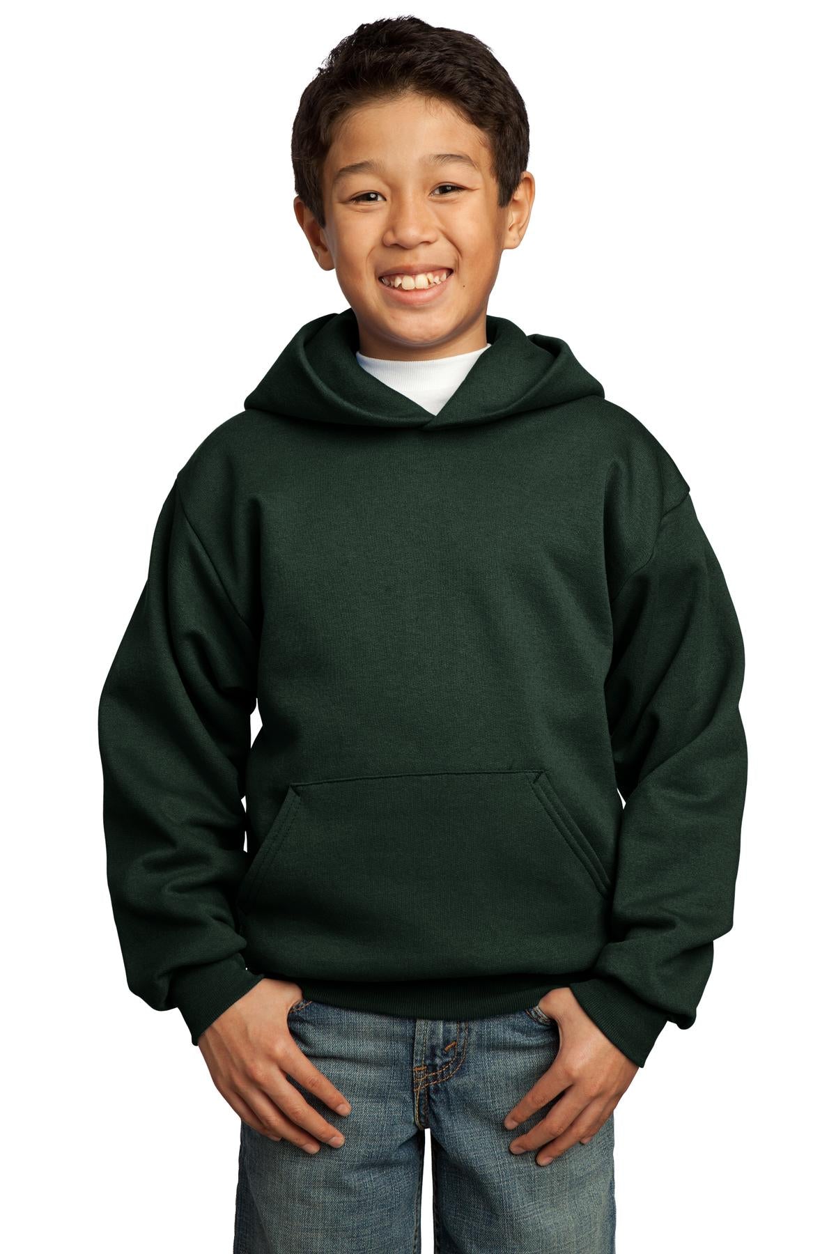 Port & Company ® - Youth Core Fleece Pullover Hooded Sweatshirt. PC90YH