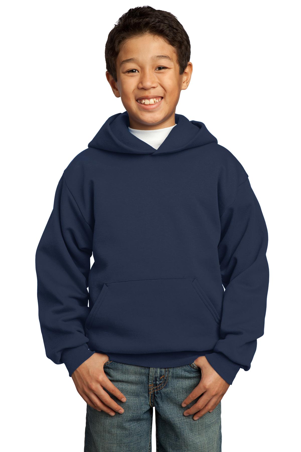 Port & Company ® - Youth Core Fleece Pullover Hooded Sweatshirt. PC90YH