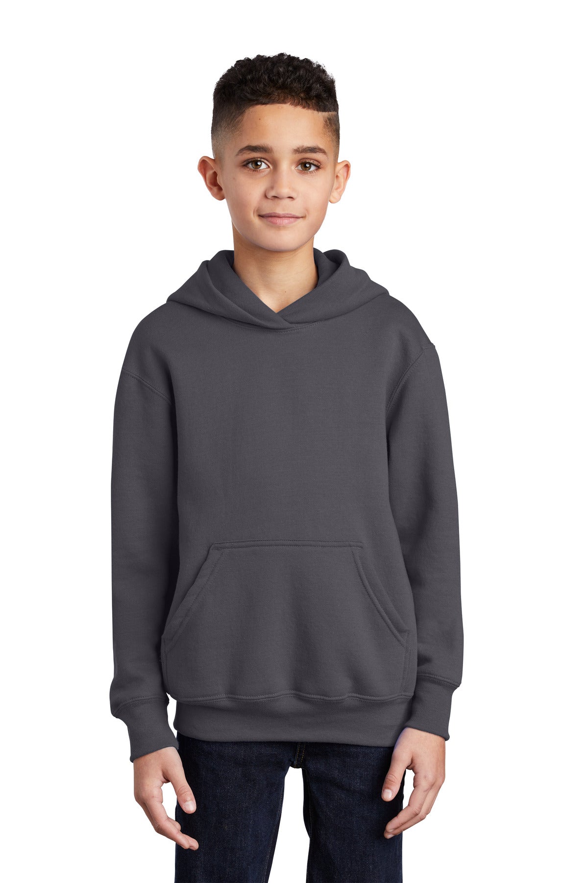 Port & Company ® - Youth Core Fleece Pullover Hooded Sweatshirt. PC90YH