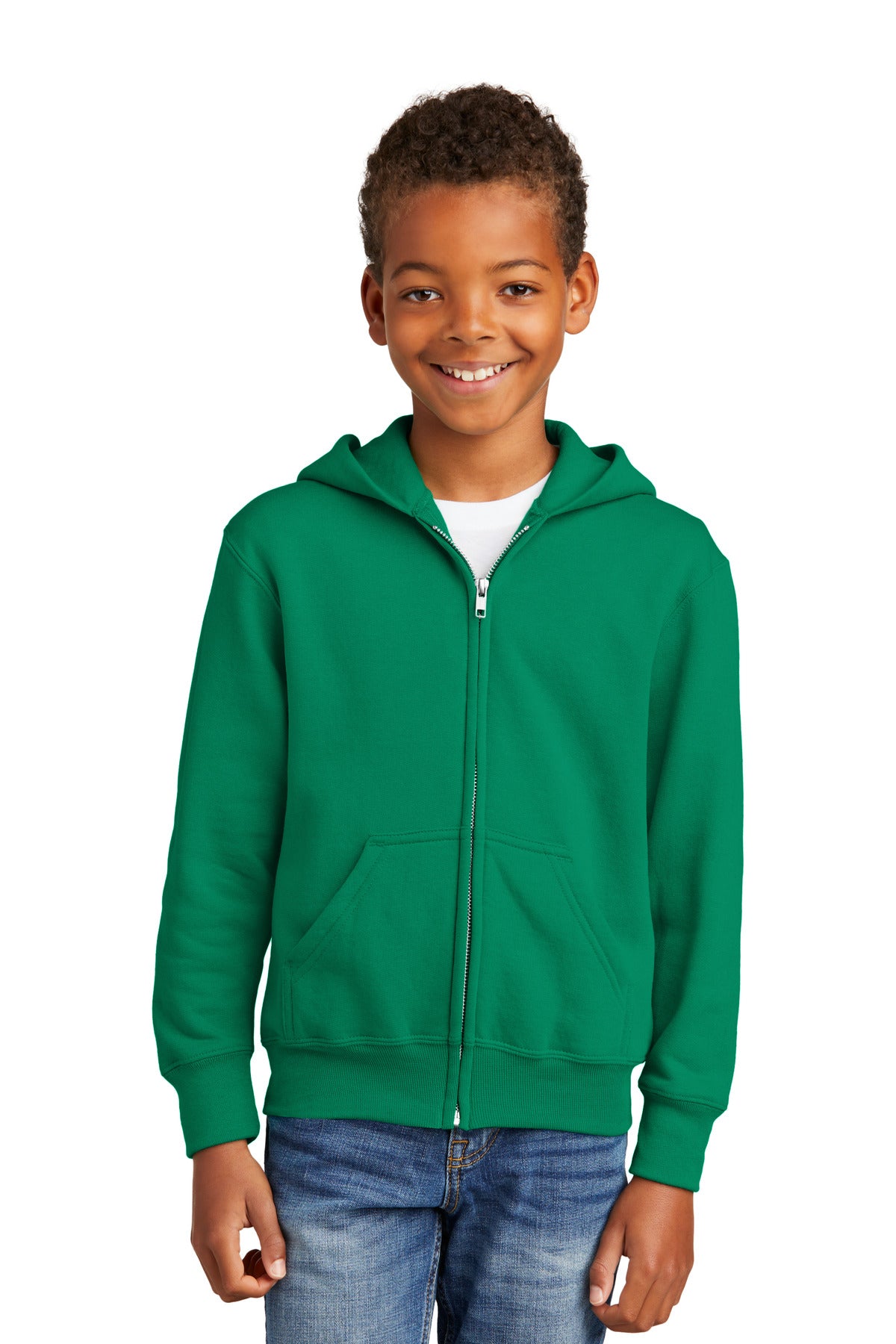 Port & Company ® - Youth Core Fleece Full-Zip Hooded Sweatshirt. PC90YZH