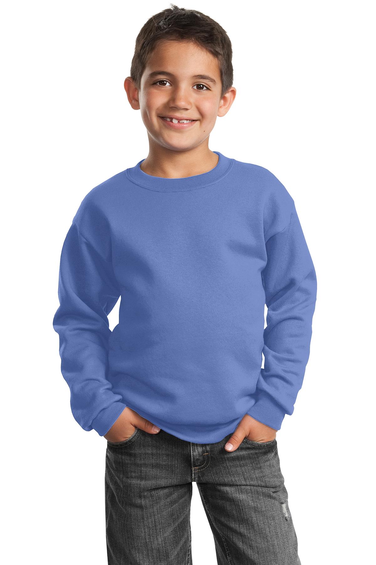 Port & Company ® Youth Core Fleece Crewneck Sweatshirt. PC90Y