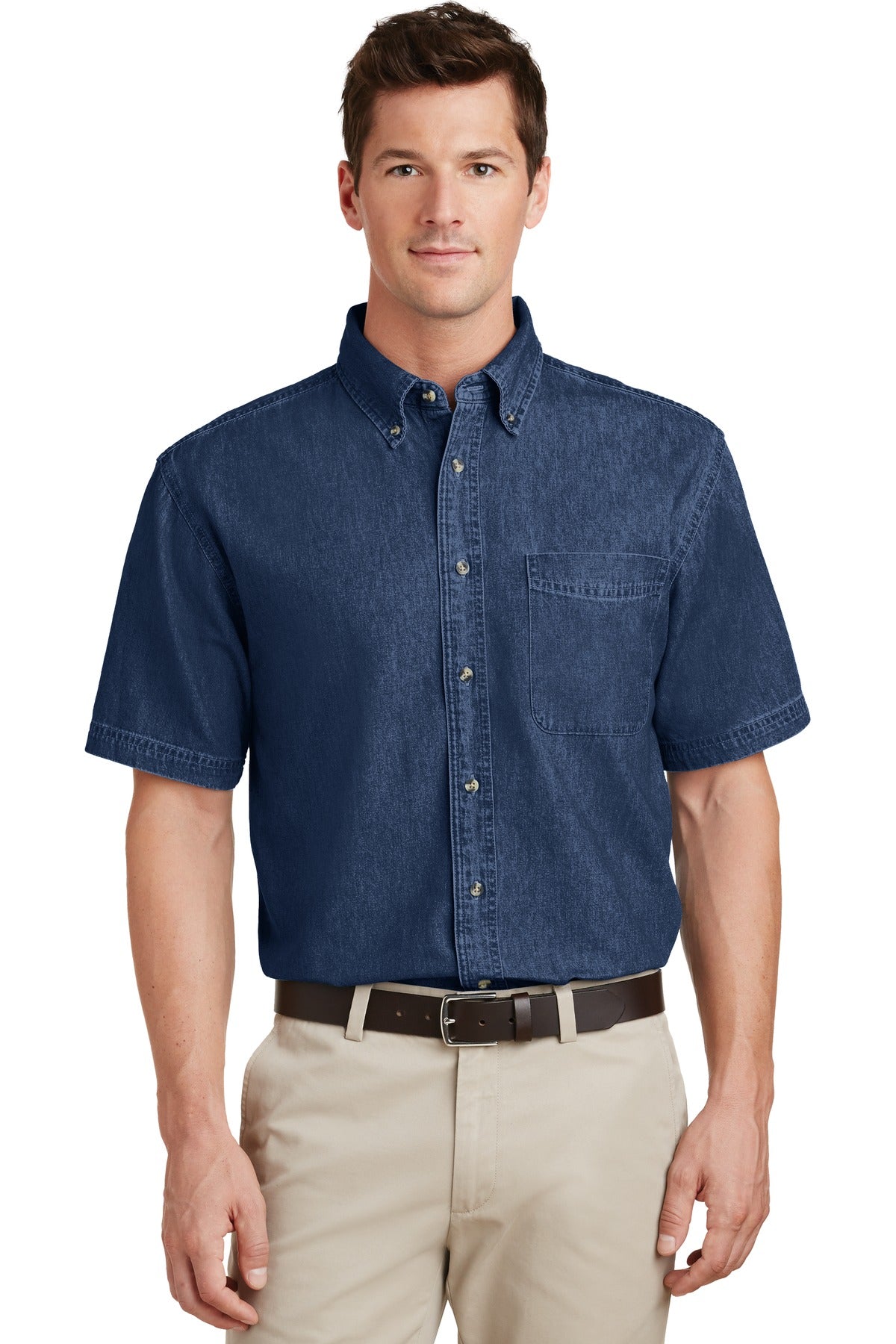 Port & Company ® - Short Sleeve Value Denim Shirt. SP11