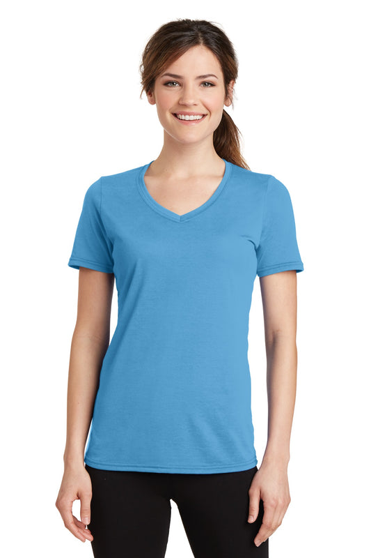 Port & Company ®  Women's Performance Blend V-Neck Tee. LPC381V