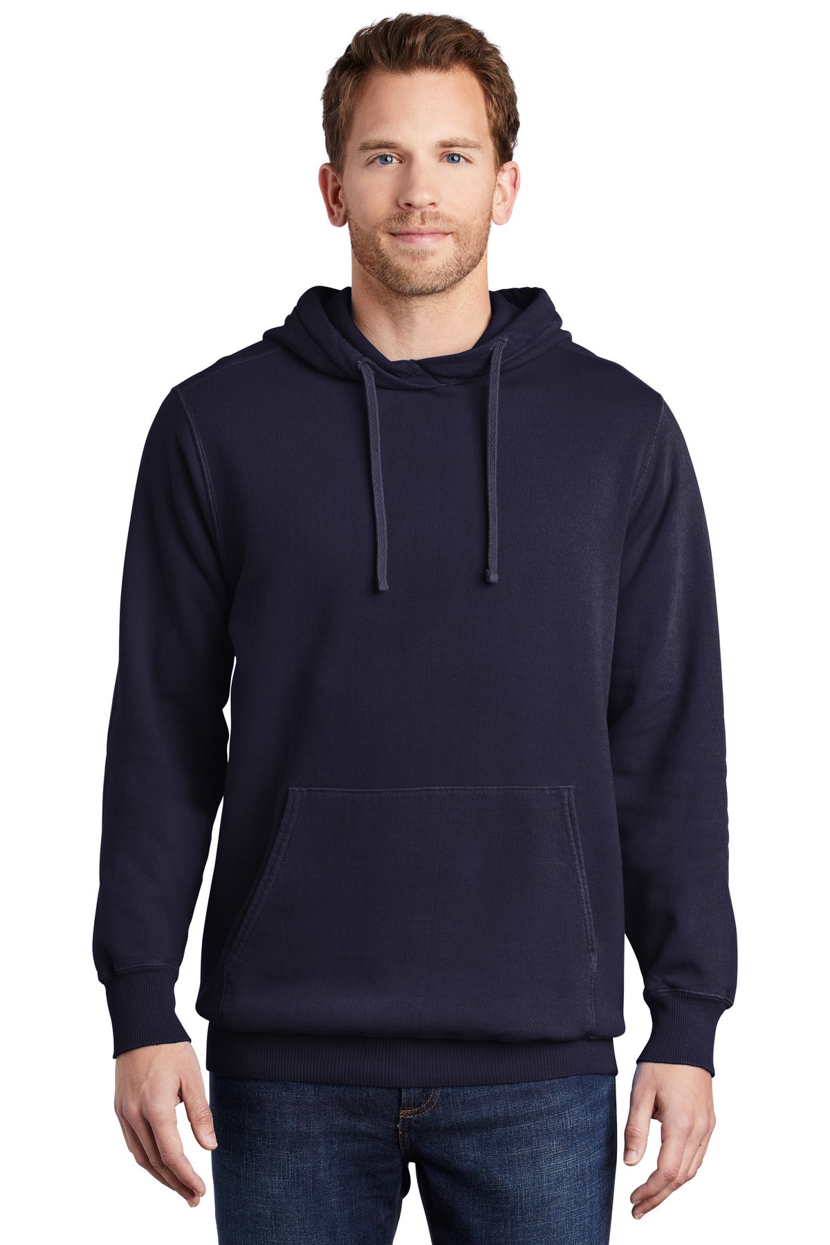 Port & Company ®  Beach Wash ®  Garment-Dyed Pullover Hooded Sweatshirt. PC098H