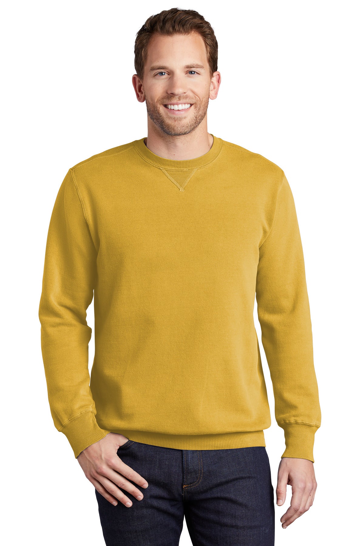 Port & Company ®  Beach Wash ®  Garment-Dyed Crewneck Sweatshirt PC098