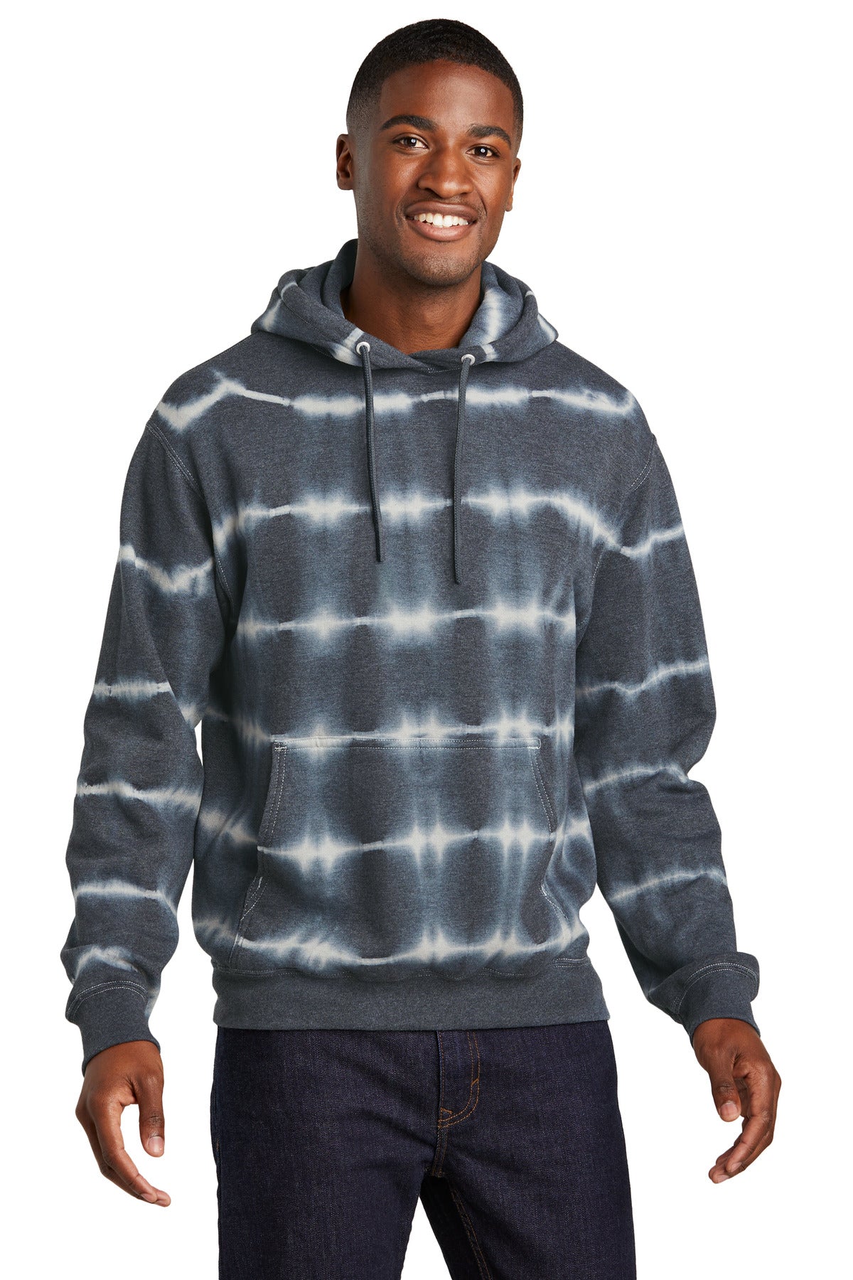 Port & Company ®  Allover Stripe Tie-Dye Fleece PC143
