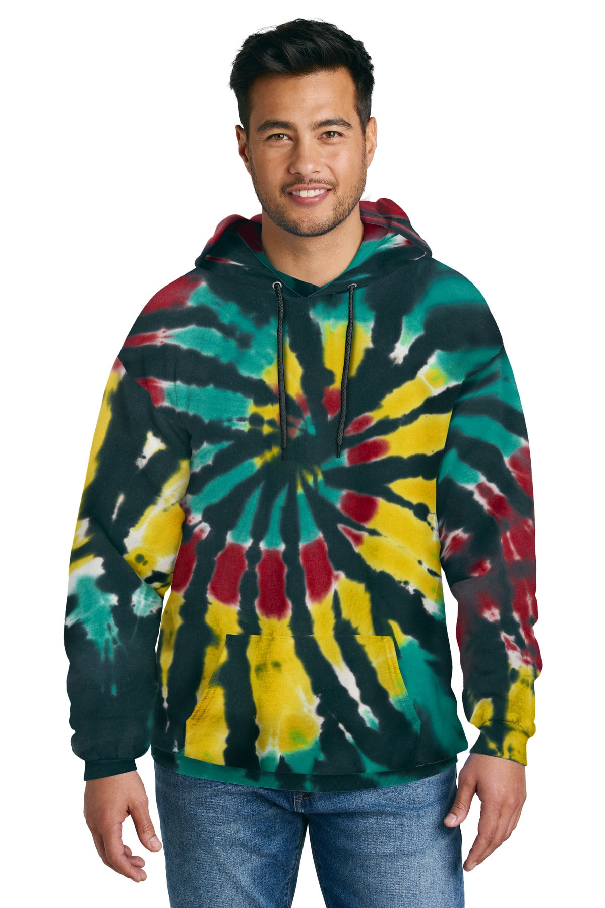 Port & Company ®  Tie-Dye Pullover Hooded Sweatshirt. PC146
