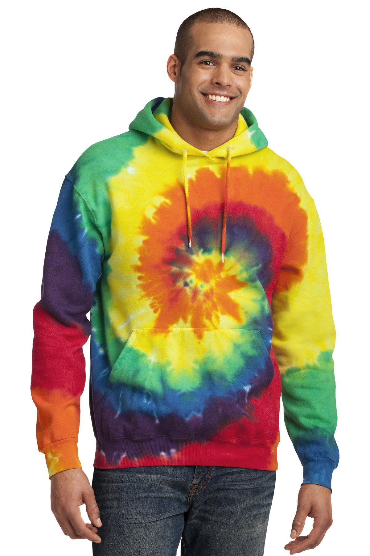 Port & Company ®  Tie-Dye Pullover Hooded Sweatshirt. PC146