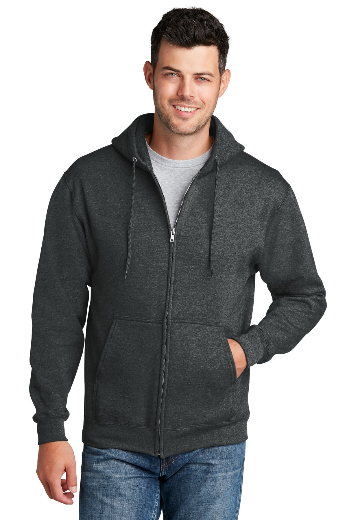 Port & Company ®  - Core Fleece Full-Zip Hooded Sweatshirt. PC78ZH
