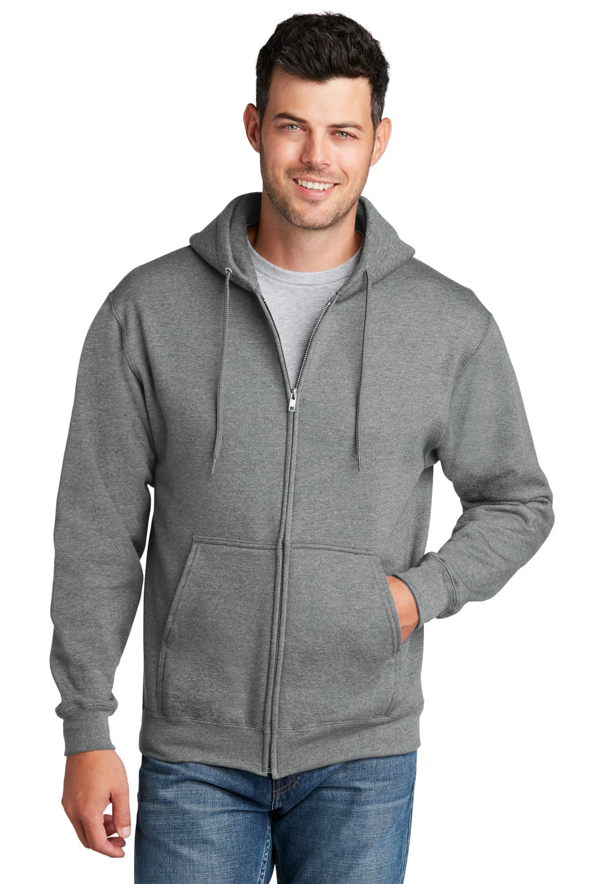 Port & Company ®  - Core Fleece Full-Zip Hooded Sweatshirt. PC78ZH