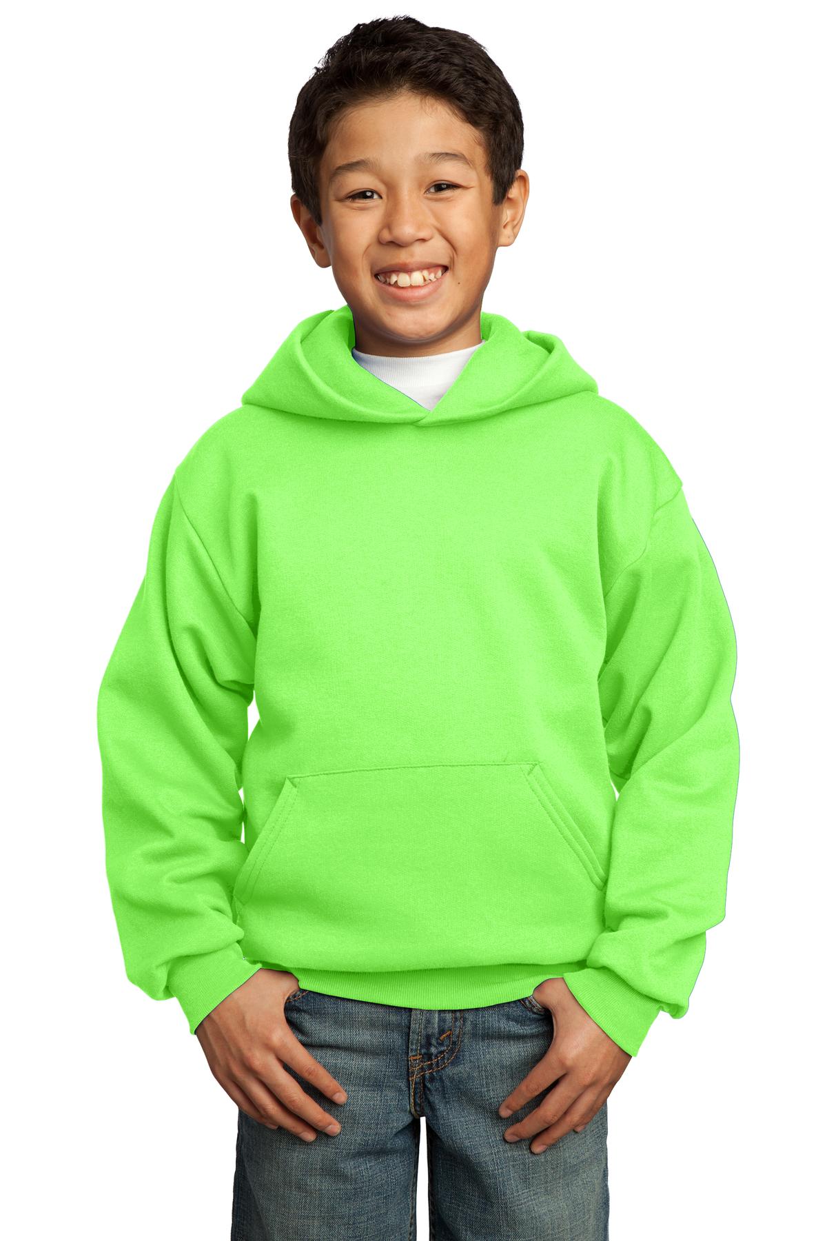 Port & Company ®  - Youth Core Fleece Pullover Hooded Sweatshirt.  PC90YH