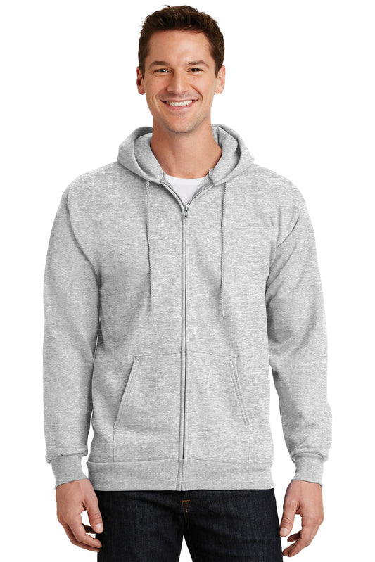 Port & Company ®  Essential Fleece Full-Zip Hooded Sweatshirt.  PC90ZH