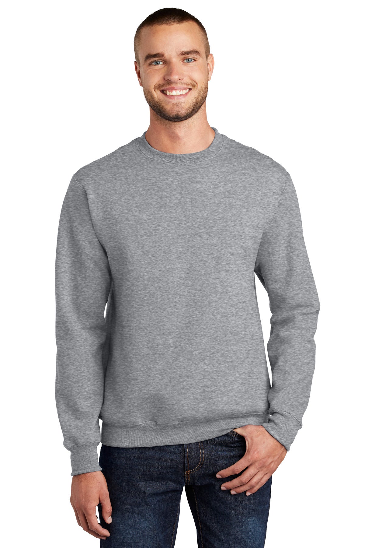 Port & Company ®  Essential Fleece Crewneck Sweatshirt.  PC90