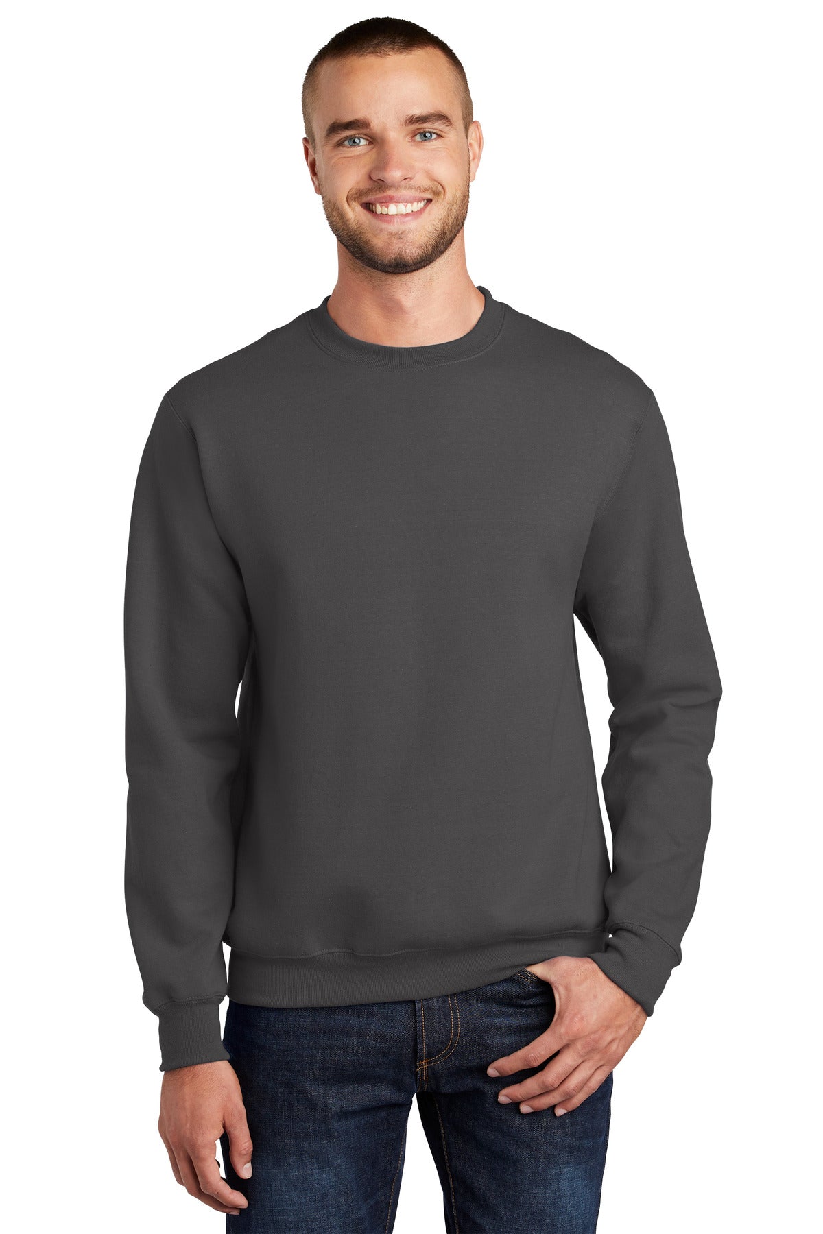 Port & Company ®  Essential Fleece Crewneck Sweatshirt.  PC90