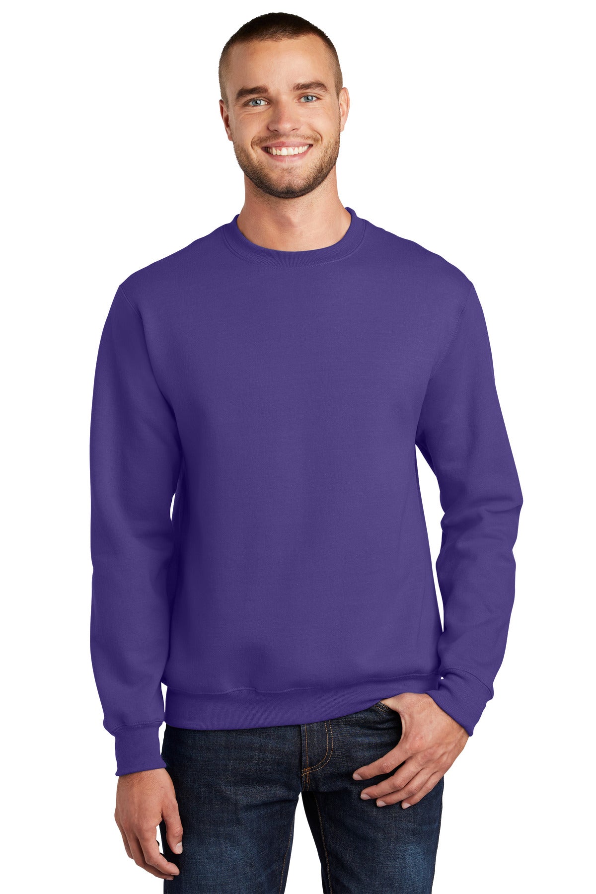 Port & Company ®  Essential Fleece Crewneck Sweatshirt.  PC90
