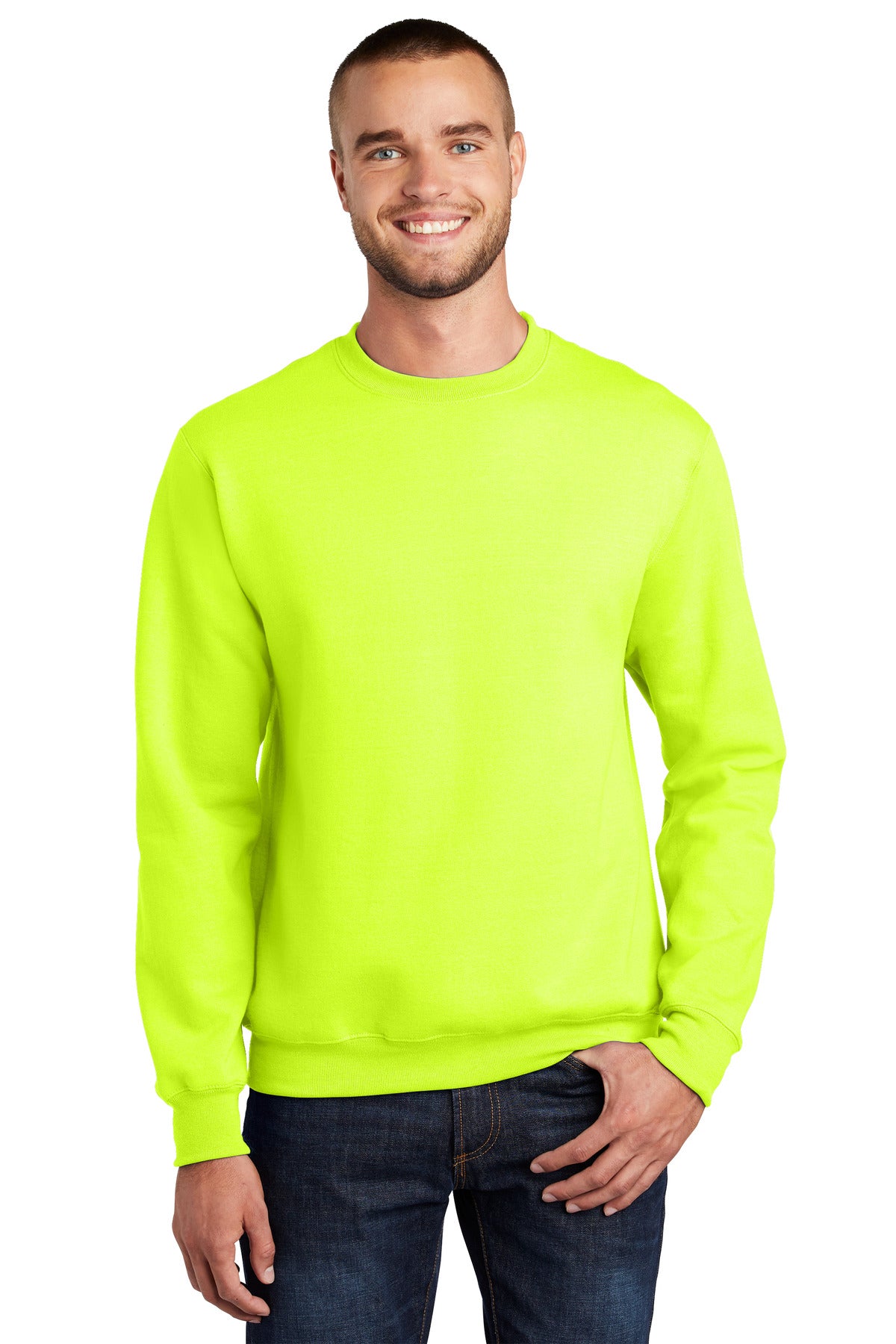 Port & Company ®  Essential Fleece Crewneck Sweatshirt.  PC90