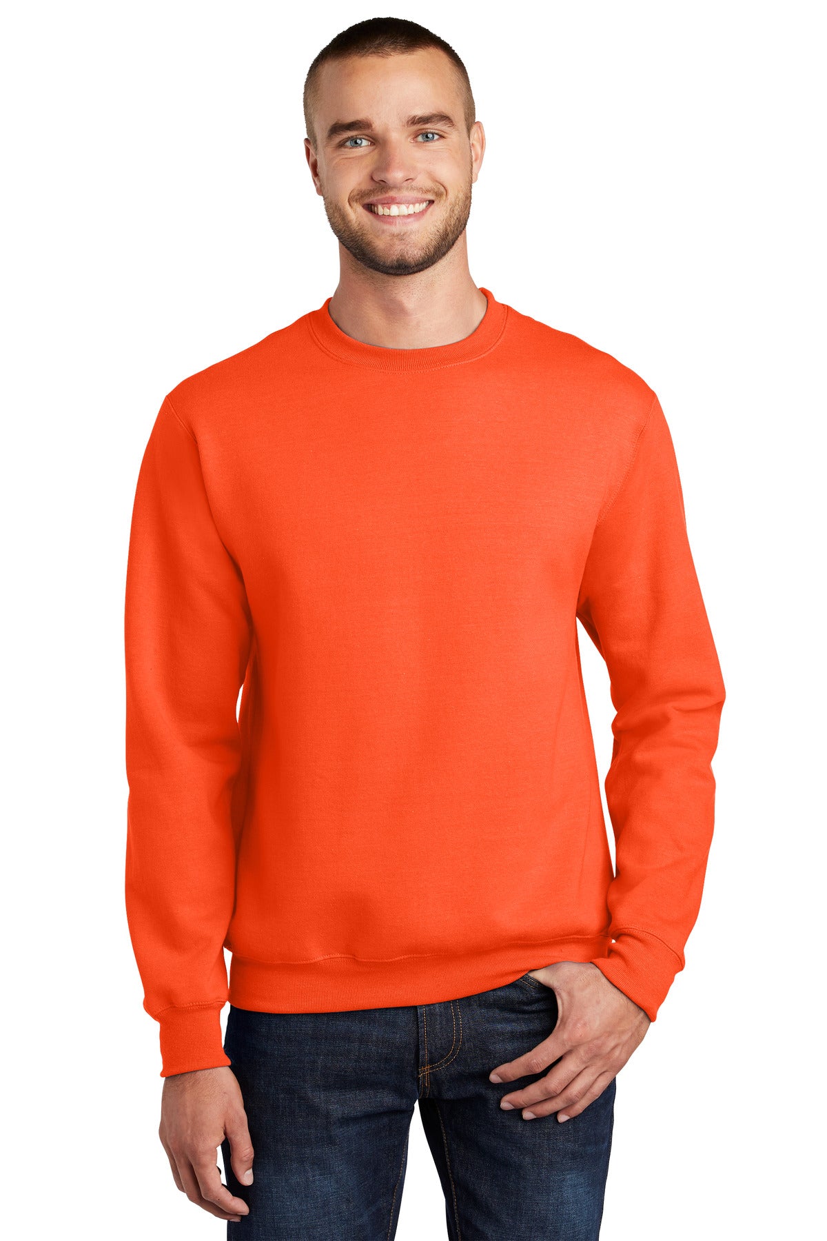Port & Company ®  Essential Fleece Crewneck Sweatshirt.  PC90